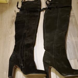 Over the knee Real Suede boots. Hardly worn.  Excellent condition